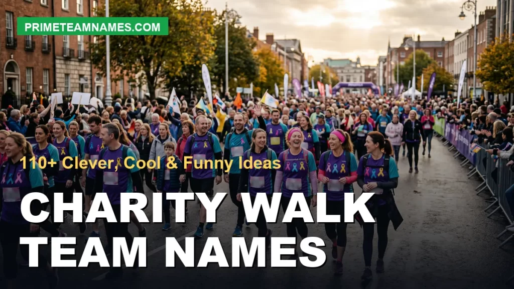 charity walk team names: clever, cool, and funny ideas for your group