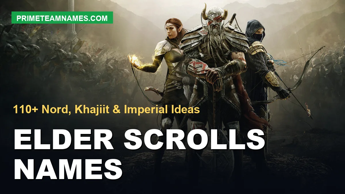 elder scrolls names ideas