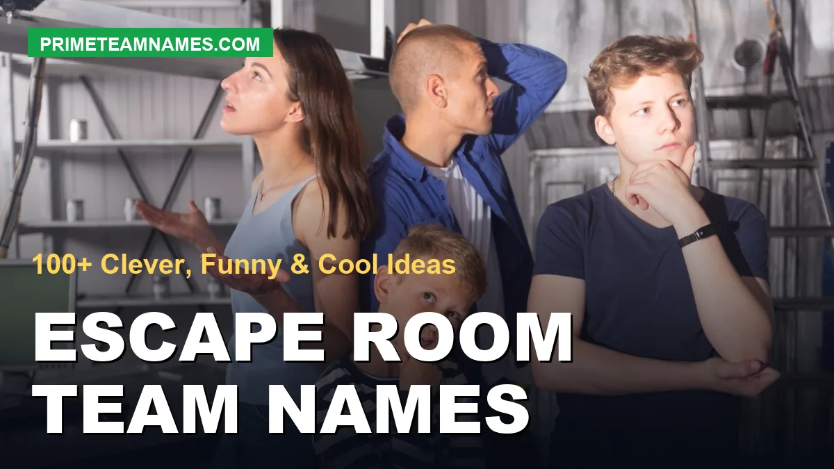escape room team names ideas