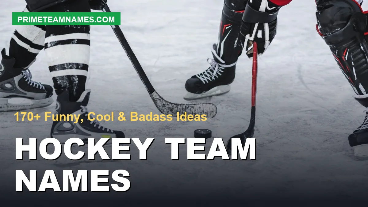 Hockey team names ideas for funny, cool, badass, and beer-league squads