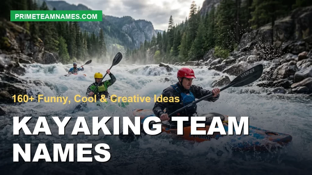 kayaking team names ideas for funny, cool, girls', and youth squads