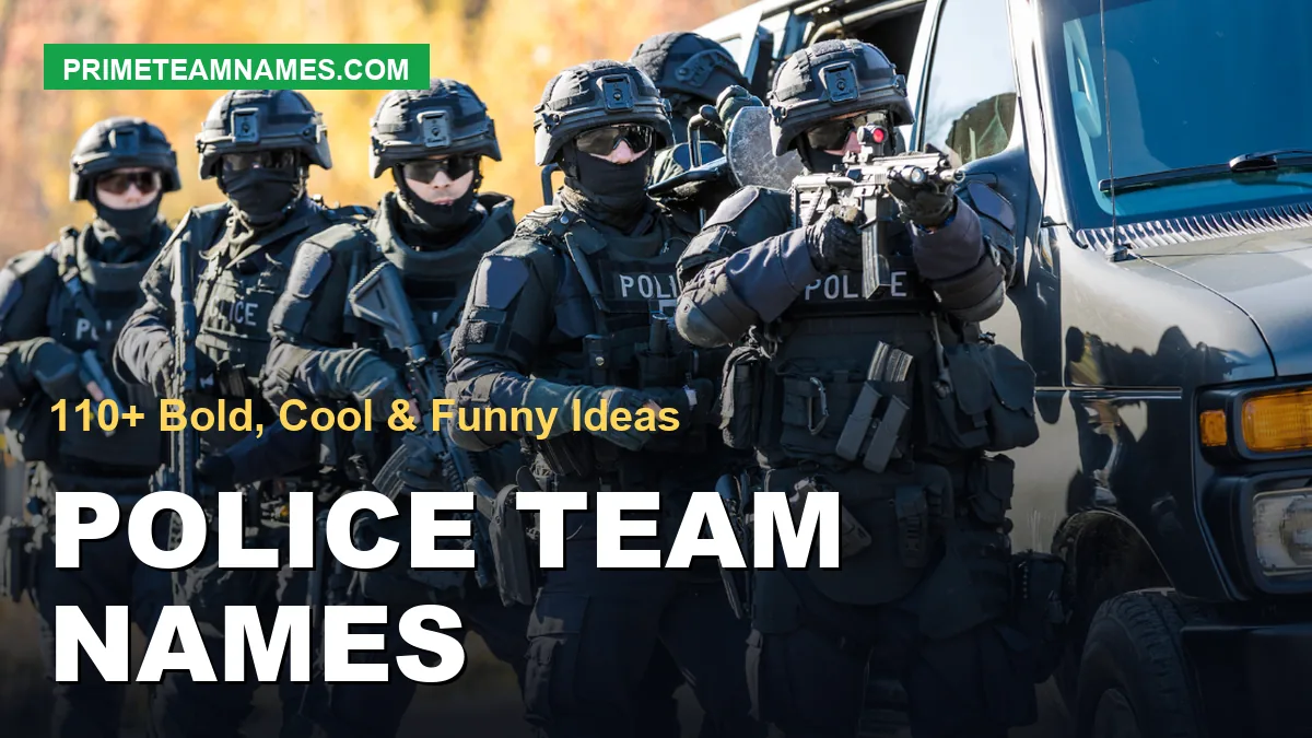 police team names ideas
