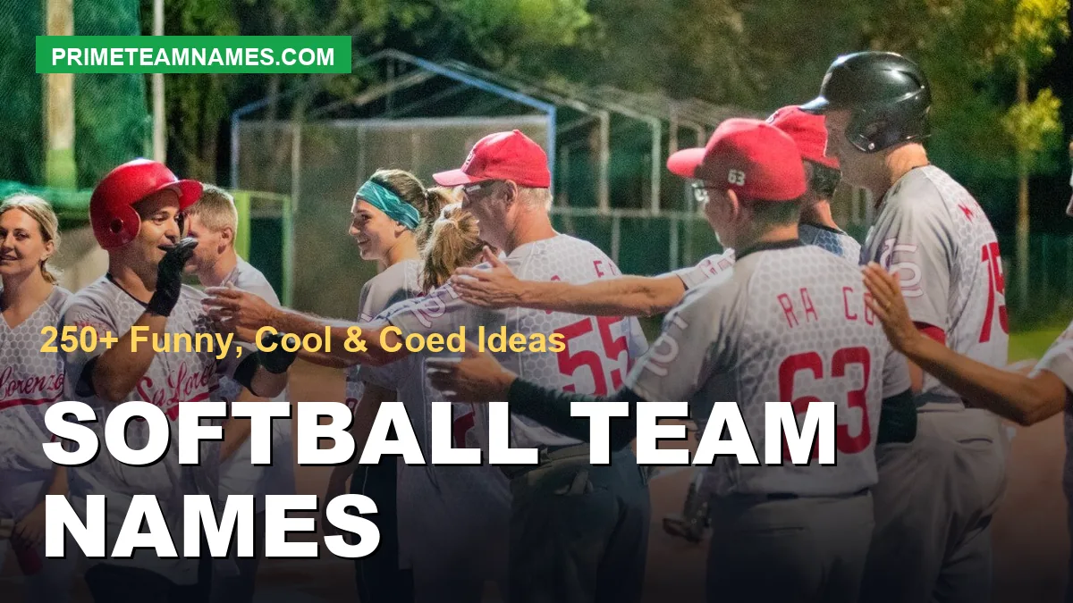 Softball team names ideas for funny, cool, girls', coed, and beer-league squads