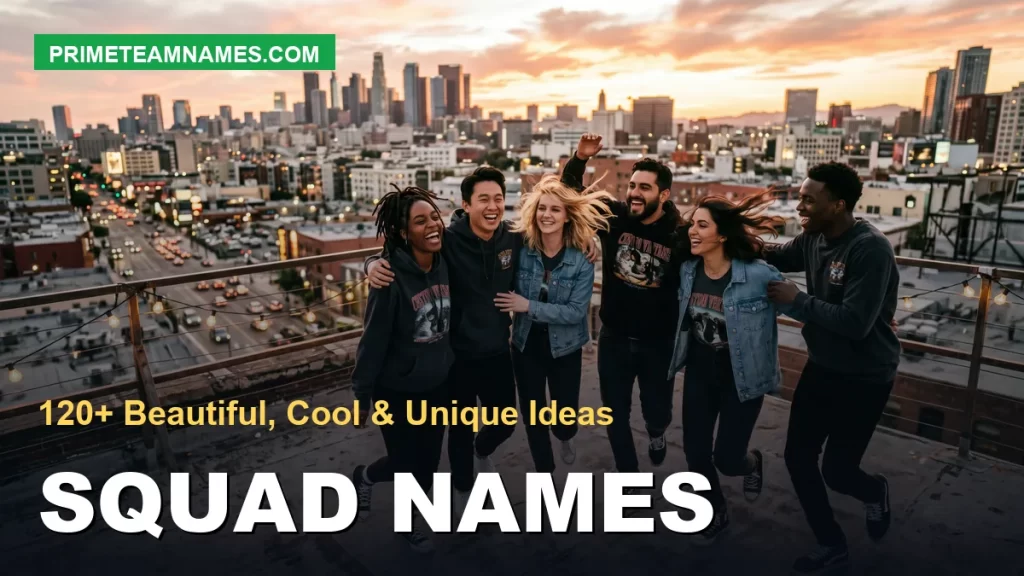 squad names: beautiful, cool, and unique ideas