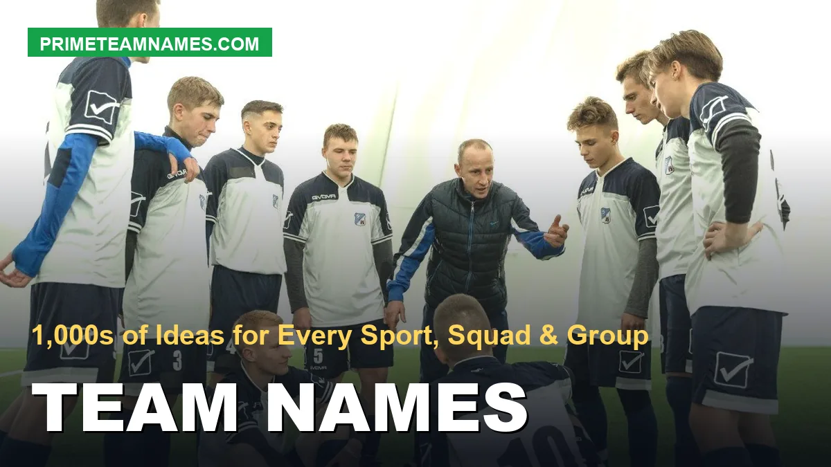 Team names hub with ideas for every sport, work, and group
